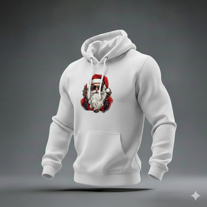 Red Santa Clause Graphic Hoodie Christmas